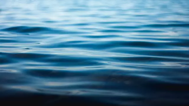 blue water