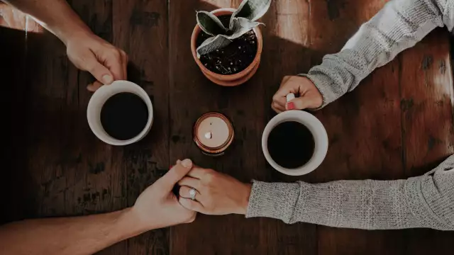 holding hands